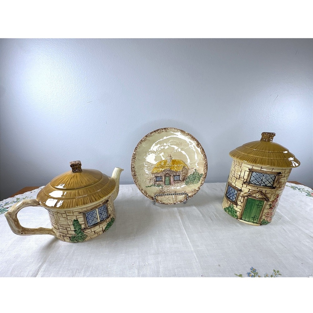 Vintage Sylva Ceramics English Cottage Ceramic Tea Set
